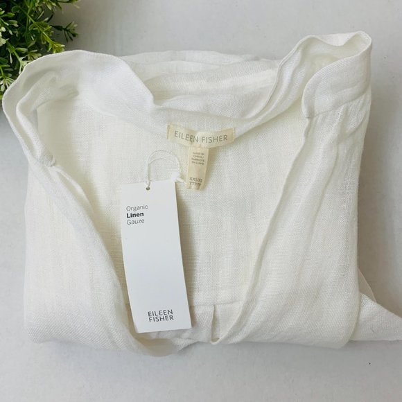 Eileen Fisher Tops - Eileen Fisher Organic Linen Gauze Tunic Top